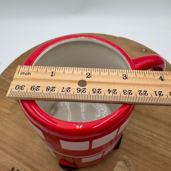 British double decker bus style mug red Union Jack flag red world market cup - Picture 7 of 7